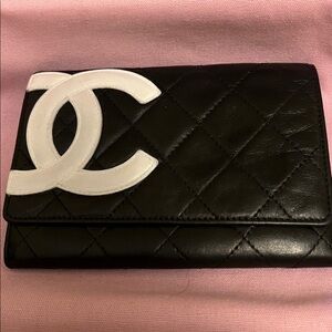Black Quilted Leather wallet